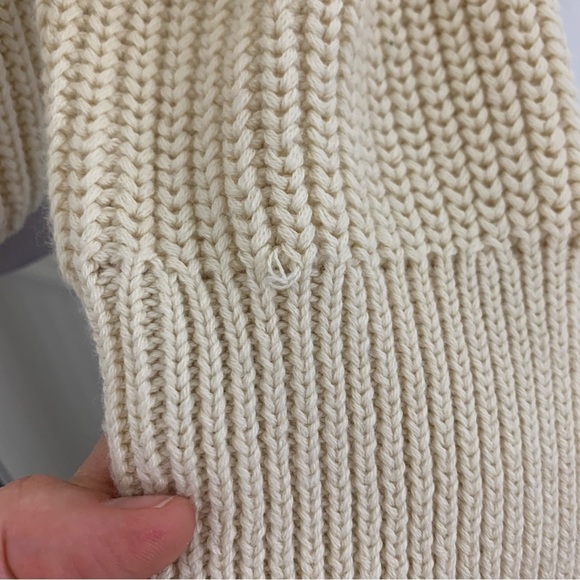 Alex Mill Turtleneck Cotton Cashmere Knit Sweater Womens XS Classic Cream Soft - Picture 12 of 17